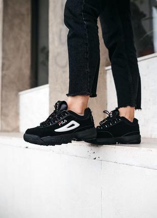 Жіночі кросівки fila disruptor 2 black знижка sale smb | жіночі кросівки чорні знижка4 фото