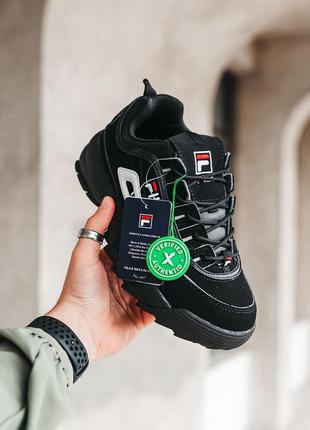 Женские кроссовки fila disruptor 2 black скидка sale | жіночі кросівки чорні знижка3 фото