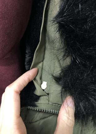 Камуфляжная хаки короткая парка куртка с меховым капюшоном меховая rundholz owens lang juicy3 фото