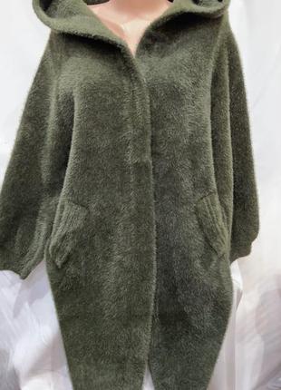 Шикарная курточка шубка пальто с шерстью альпаки ☝️☝️4 фото