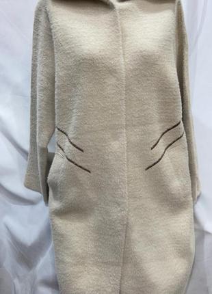 Шикарная курточка шубка пальто с шерстью альпаки ☝️☝️2 фото