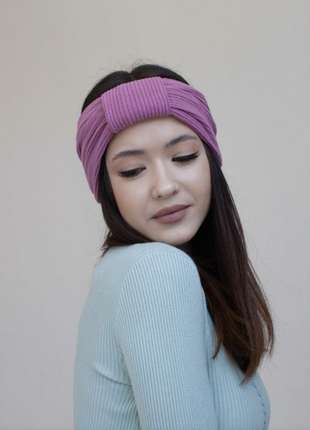 Пов'язка на голову темно-ліловий