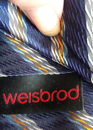 Фирменный, стильный  галстук,  100% шелк, от  известного бренда weisbrod  / швейцария6 фото