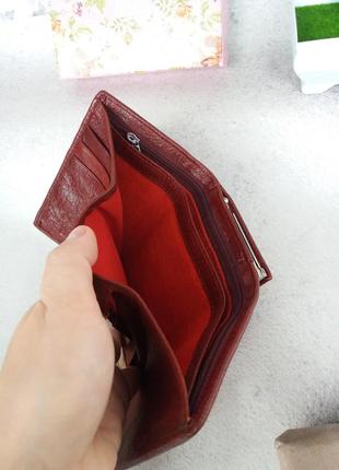 Женский кожаный кошелек жіночий шкіряний гаманець6 фото