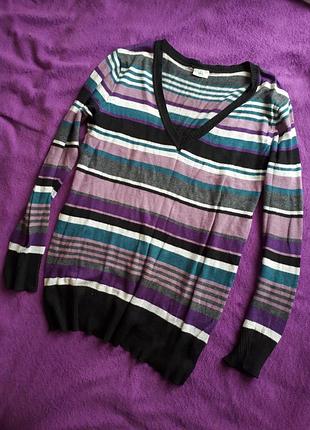 Джемпер у полоску, сведр свитер