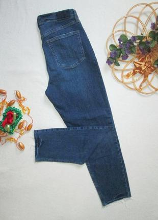 Шикарні стрейчеві джинси бойфренд з необробленим краєм висока посадка river island.5 фото