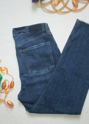 Шикарні стрейчеві джинси бойфренд з необробленим краєм висока посадка river island.6 фото