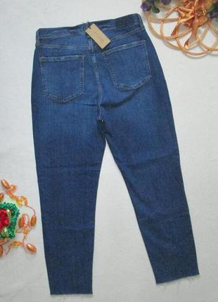 Шикарні стрейчеві джинси бойфренд з необробленим краєм висока посадка river island.4 фото