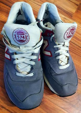 Кросівки new balance 574 (art.ml574rub,. made in china) mens running shoes grey classics canvas sneakers