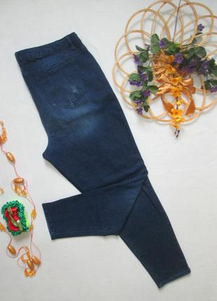 Шикарные  стрейчевые джинсы батал с рваностями высокая посадка george 🍁🌹🍁5 фото