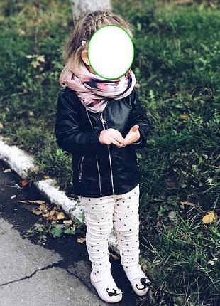 Косуха з екошкіри з подвійною застібкою, унісекс, р. 26