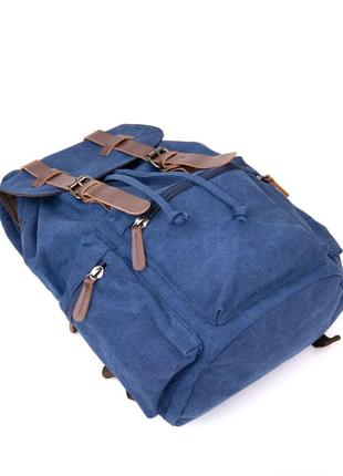 Рюкзак синій текстильний7 фото