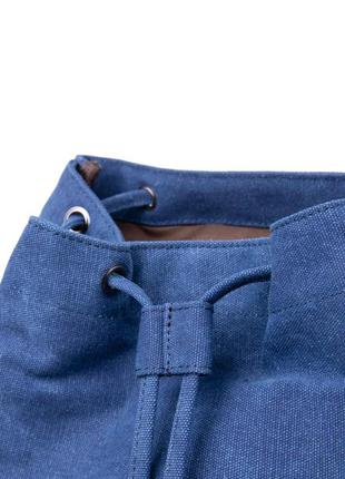 Рюкзак синій текстильний8 фото