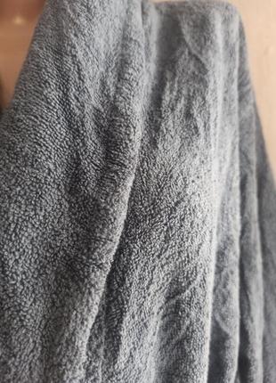 Натуральный роскошный махровый мужской длинный халат lux  германия m(48-50)3 фото