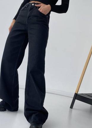 Жіночі джинси палаццо прямі3 фото