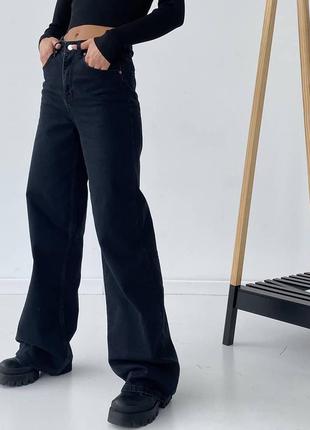 Жіночі джинси палаццо прямі4 фото