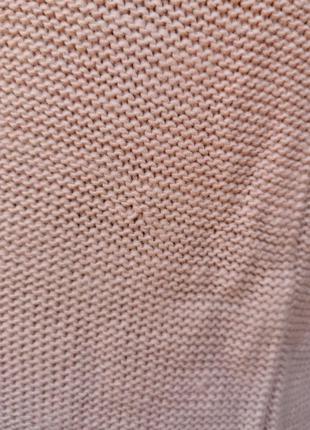 Юбка вязаная на резинке миди карандаш тёплая нюдовая узор ромб косы нюд вискоза6 фото