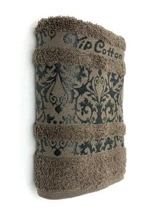 Махровое полотенце vip cotton cestepe , 100% хлопок, турция.1 фото