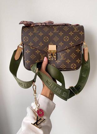 🖤🖤🖤сумка в стиле louis vuitton pochette metis green8 фото