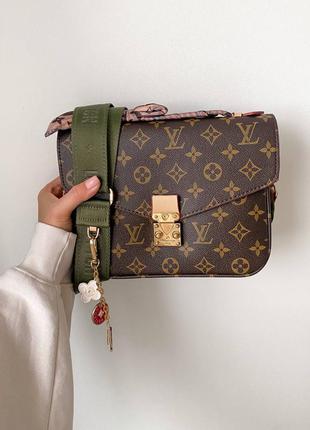 🖤🖤🖤сумка в стиле louis vuitton pochette metis green10 фото