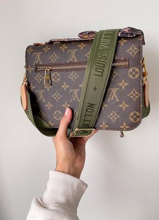 🖤🖤🖤сумка в стиле louis vuitton pochette metis green7 фото