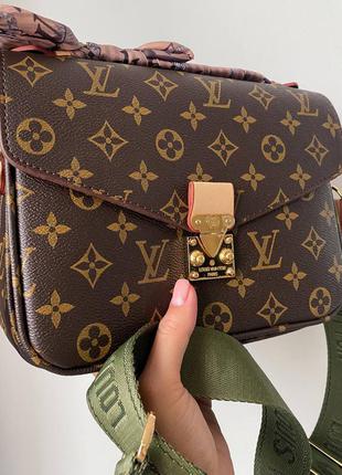 🖤🖤🖤сумка в стиле louis vuitton pochette metis green9 фото