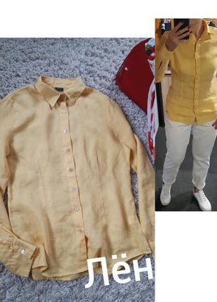 Шикарна лляна сорочка, and/італія, р. 40-44