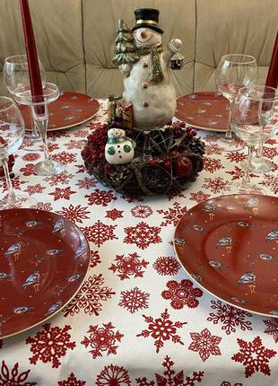 Новорічна скатертину водовідштовхувальна з тефлоновим просоченням