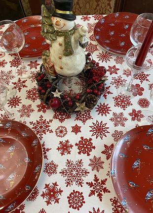 Новорічна скатертину водовідштовхувальна з тефлоновим просоченням