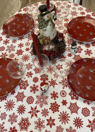 Новорічна скатертину водовідштовхувальна з тефлоновим просоченням