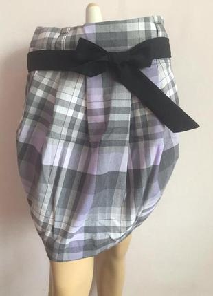 Женская молодежная стильная мини юбка в клетку, р.s, m, xl, украина4 фото