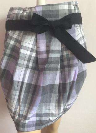 Женская молодежная стильная мини юбка в клетку, р.s, m, xl, украина3 фото