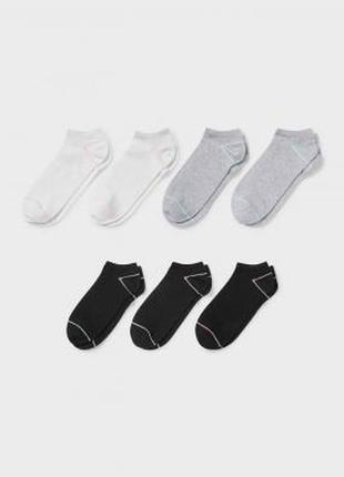 Носки, набор коротких носков c&a для девочки, р. 31-33, 34-36 (арт 1247)