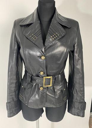 Шкіряна курточка на ґудзики dilander