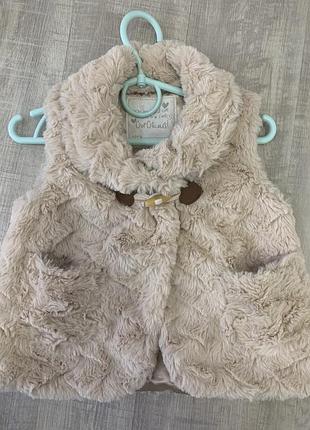 Жилетка меховушка matalan ( 12-18 м) 3