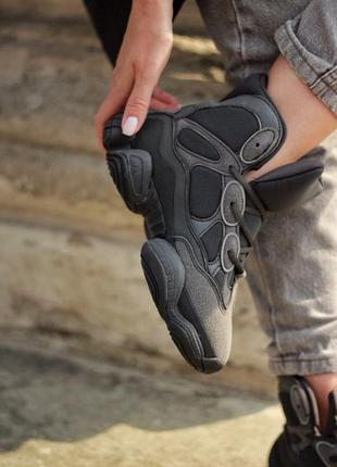 Yeezy 500 hight utility black топ кросівки весна осінь унісекс6 фото