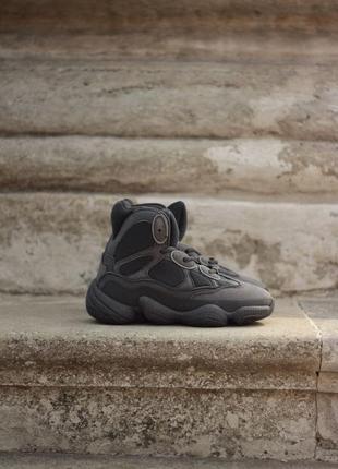 Yeezy 500 hight utility black топ кроссовки весна осень унисекс8 фото