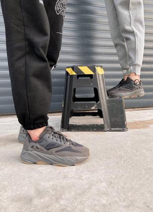 Yeezy 700 utility black топ кроссовки унисекс весна осень5 фото