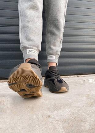 Yeezy 700 utility black топ кроссовки унисекс весна осень7 фото