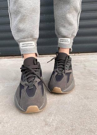 Yeezy 700 utility black топ кроссовки унисекс весна осень8 фото