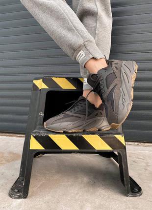 Yeezy 700 utility black топ кроссовки унисекс весна осень8 фото