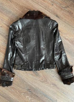 Demmy потрясающе красивая кожаная куртка-косуха. натуральная кожа.3 фото