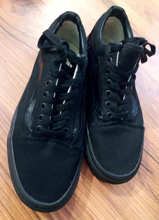 Легендарні стильні кеди vans old school black унісекс