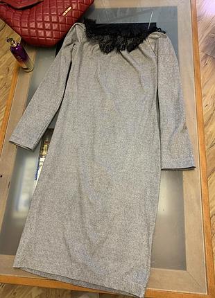 Платье под замшу