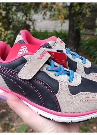 Кроссовки из натуральной замши и эко-кожи тм veer - обувь для спорта и физры - крепкая и надежная