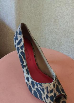 Туфли леопардовые, удобные