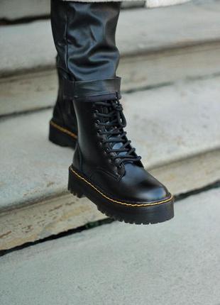 Dr.martens jadon zip premium з замком жіночі шкіряні черевики весна осінь9 фото