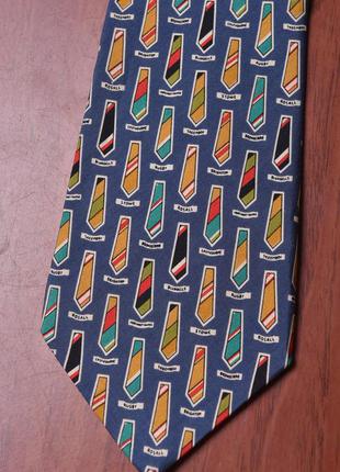 Крутейший  шелковый галстук с галстуками yves saint laurent1 фото