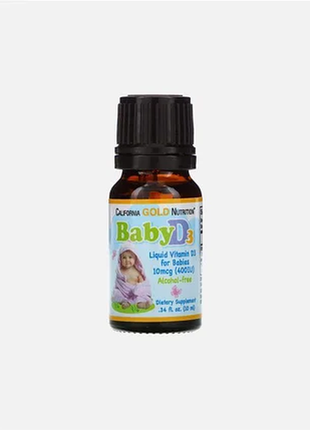 Вітамін д3 для дітей california gold nutrition baby vitamin d3 drops 400 iu 10 ml детальніше: https:3 фото