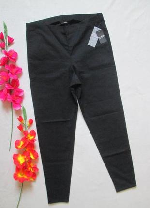 Суперовые стрейчевые черные джинсы джеггинсы на резинке высокая посадка george.1 фото